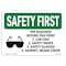 Signmission OSHA, PPE Required Beyond This Point W/ Symbol, 10in X 7in Rigid Plastic, OS-SF-P-710-L-10694 OS-SF-P-710-L-10694 - alternate 1